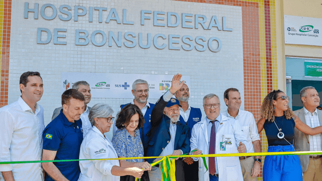 Lula reinaugura emergência do Hospital de Bonsucesso