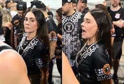 Alessandra Negrini brilha em ensaio da Gaviões da Fiel