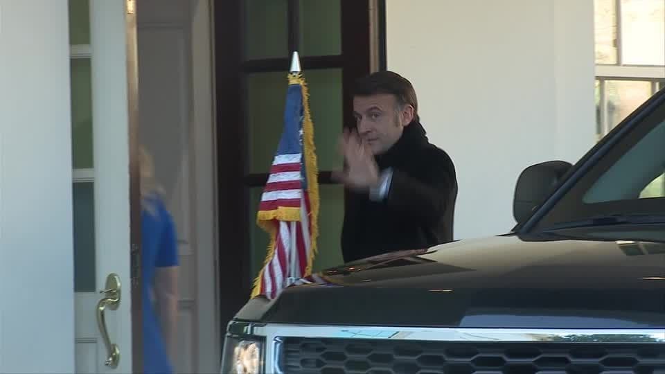 Macron se encontra com Trump para discutir Ucrânia