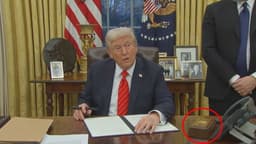 Botão na mesa de Trump serve para pedir Coca Diet