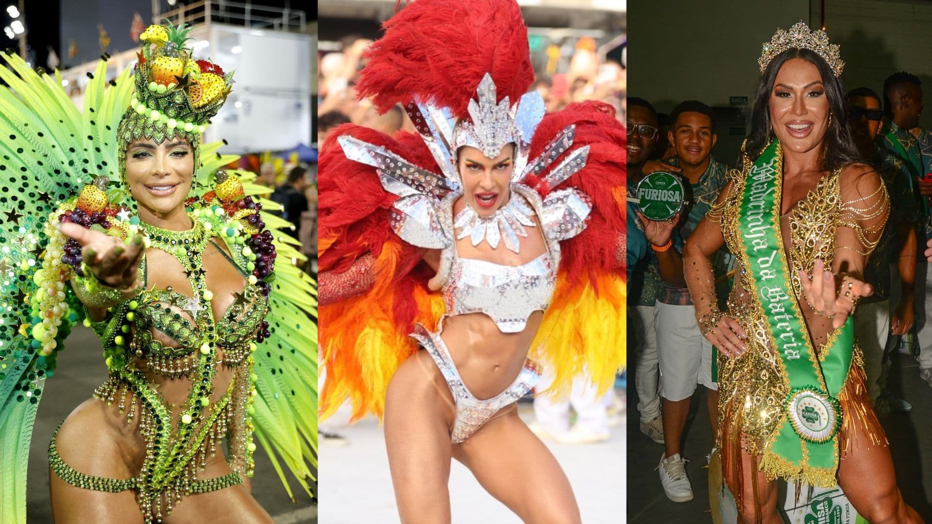 Beldades que desfilaram sem tapa-sexo no Carnaval