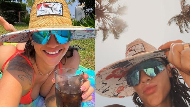 Kelly Key de biquíni laranja encanta fãs nas redes sociais