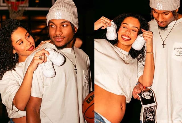 Ana Zortea anuncia gravidez com jogador da NBA