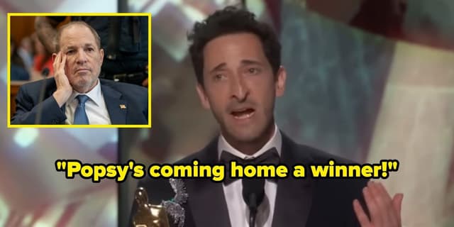 Adrien Brody Agradece Filhos de Georgina Chapman no Oscar