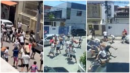 Briga entre torcedores do Ceará e Fortaleza antes do Clássico-Rei