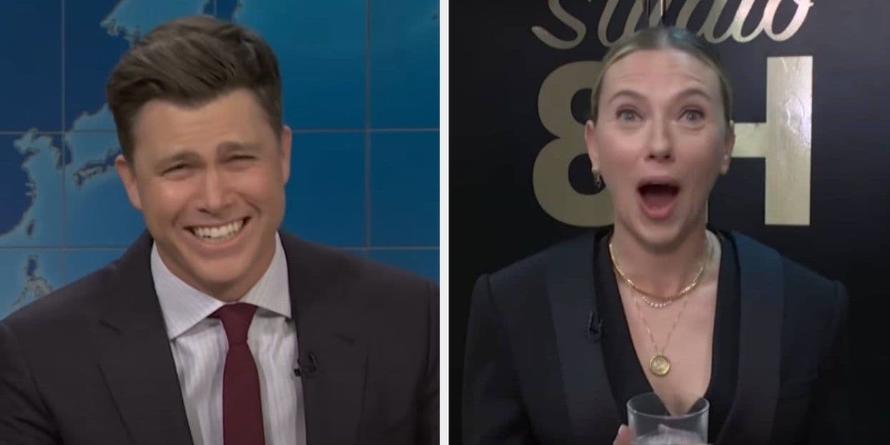 Scarlett Johansson comenta piada de Colin Jost no SNL