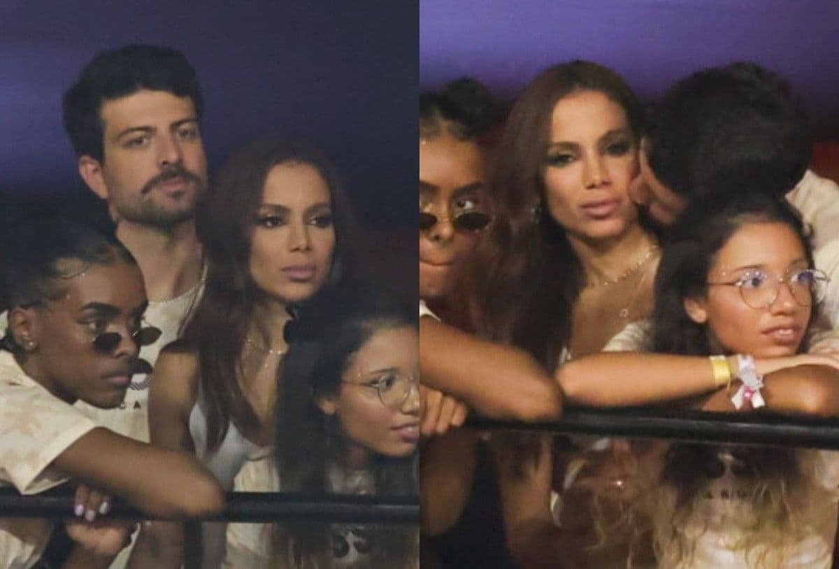 Anitta é vista trocando carinhos com moreno na Sapucaí