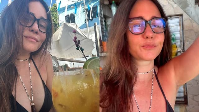 Alessandra Negrini exibe dança de biquíni na Bahia