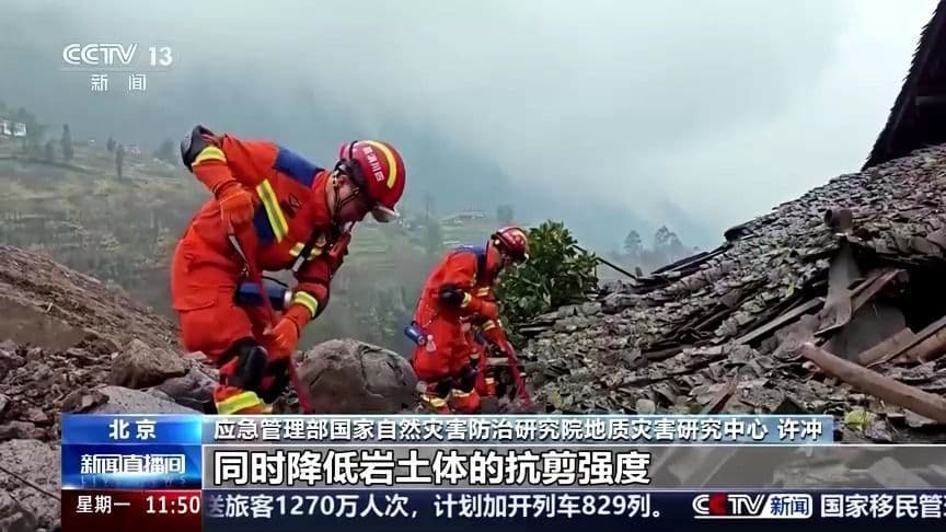 Deslizamento de terra na China causa mortes e desaparecidos