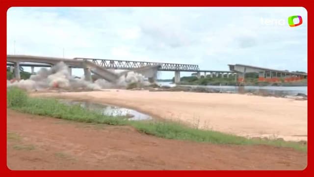 Implosão da Ponte Juscelino Kubitschek após tragédia