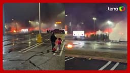 Vídeo revela pânico durante queda de avião na Filadélfia