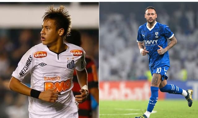 Mudanças na aparência de Neymar ao longo da carreira