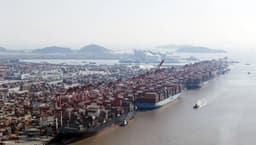 Portos da China registram recorde de tráfego em janeiro