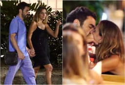 Caio Blat é flagrado em momento romântico no Rio