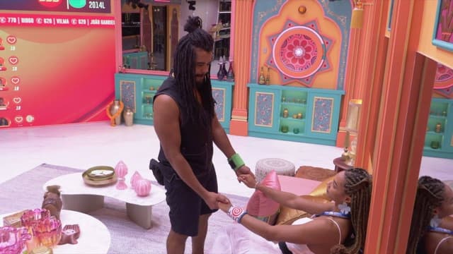 Aline propõe banho a Diogo no BBB 25
