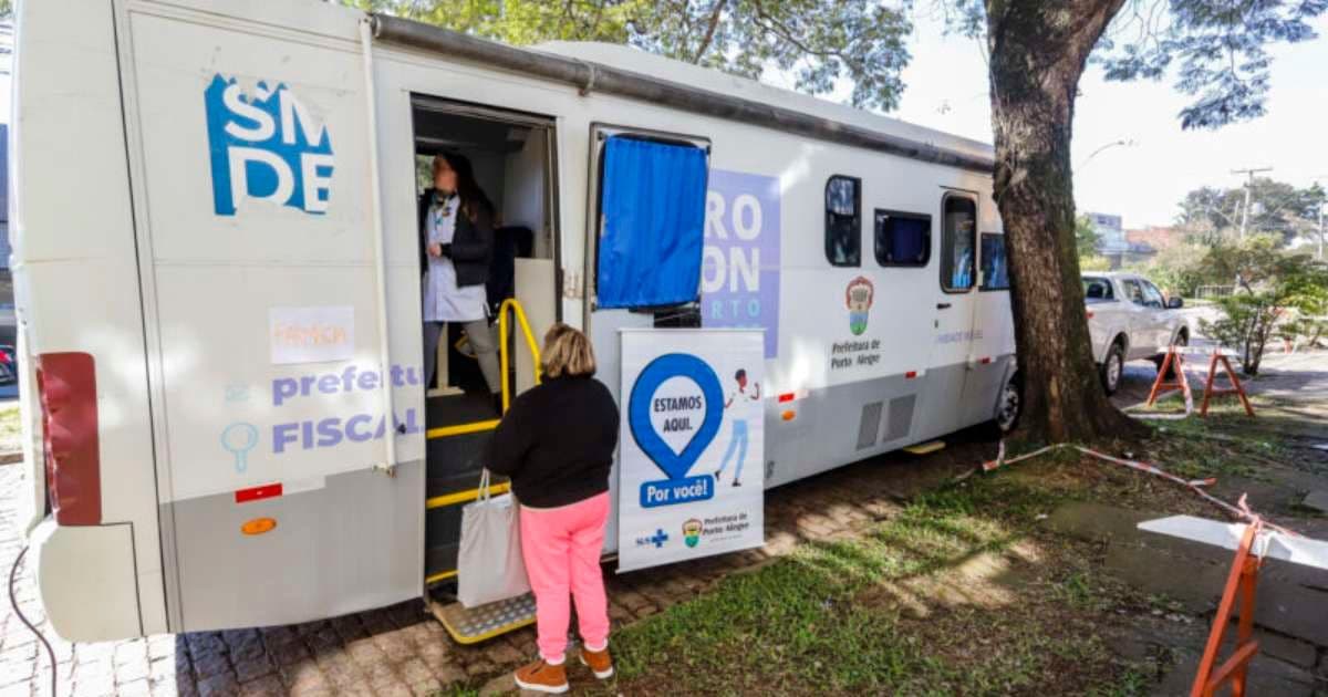 Locais de Atendimento das Unidades Móveis em Porto Alegre