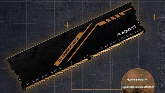 Memória RAM Asgard TUF de 16 GB com desconto incrível