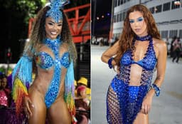 Famosas se destacam em ensaios técnicos do Carnaval 2024