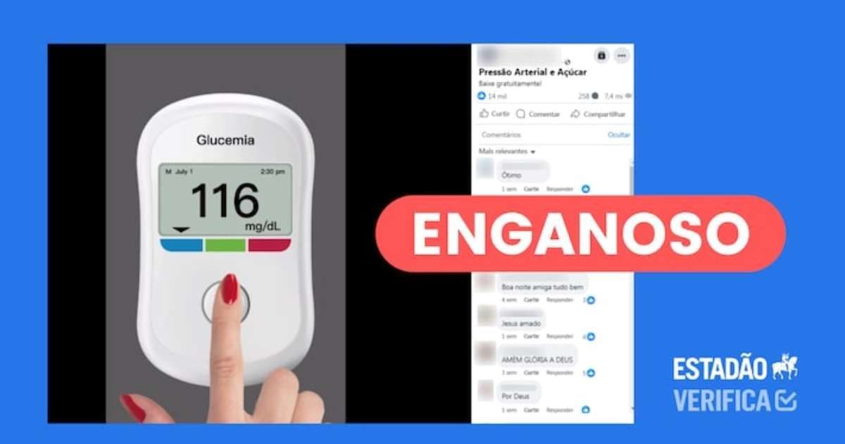 Aplicativo promete medir glicose, mas é enganoso