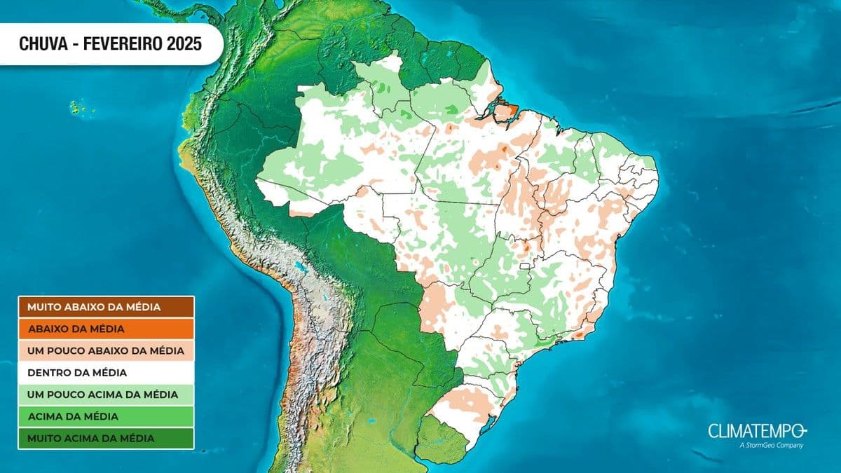 Clima no Brasil em fevereiro: previsão de chuvas e calor