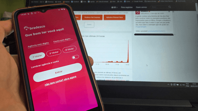 Instabilidade no aplicativo Bradesco provoca reclamações