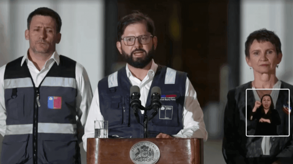 Presidente do Chile anuncia restauração parcial de energia