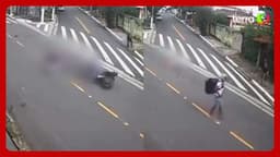 Idoso atropelado por motoqueiro empinando veículo em SP