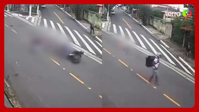 Idoso atropelado por motoqueiro empinando veículo em SP