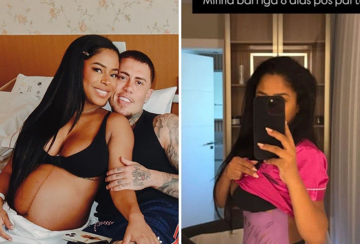 Lorena Maria mostra barriga após parto do filho Rás