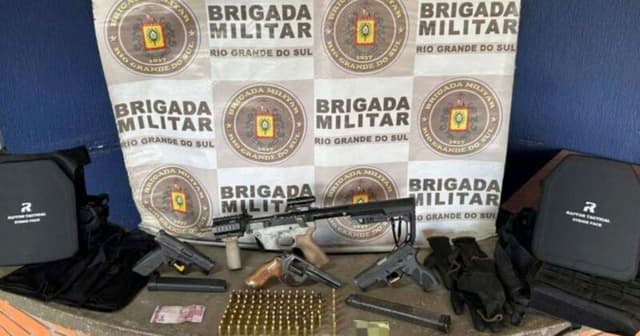 Brigada Militar prende grupo armado em Porto Alegre