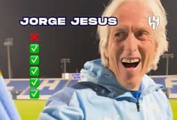 Jorge Jesus se destaca em teste de reflexos do Al-Hilal