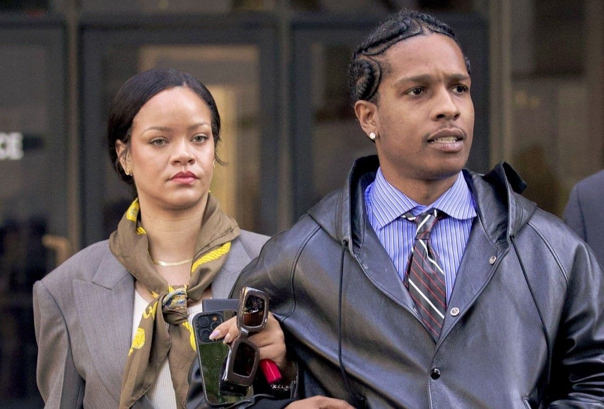 Rihanna acompanha julgamento de A$AP Rocky em Los Angeles