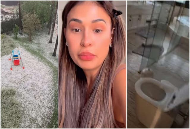 Simone Mendes relata alagamento em mansão após forte chuva