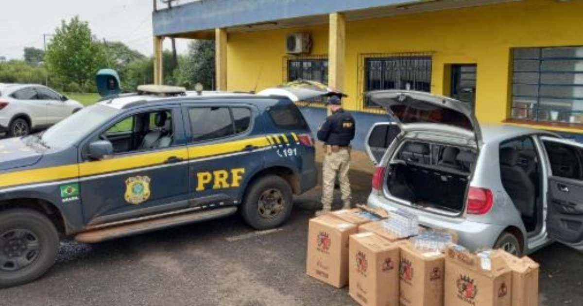 Apreensão de mais de 5 mil maços de cigarros em Vacaria