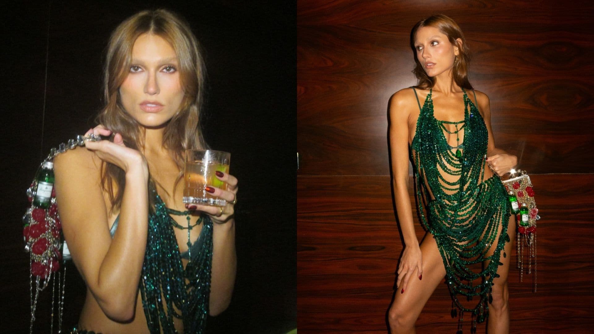 Sasha Meneghel brilha com look no Baile da Arara