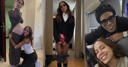 Anitta revela momentos ao lado de Ronaldinho e amigos
