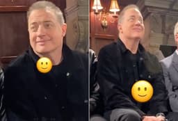 Brendan Fraser apoia filho em desfile de moda