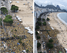 Ato em Copacabana registra 18,3 mil participantes