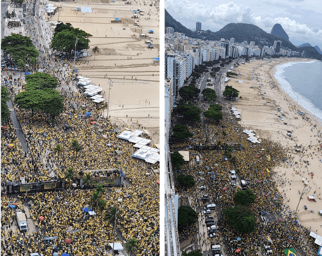 Ato em Copacabana registra 18,3 mil participantes