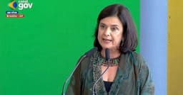 Nísia Trindade fala sobre ataques misóginos em evento