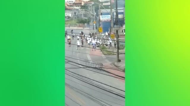 Conflito entre torcedores antes do clássico Cruzeiro e Atlético-MG