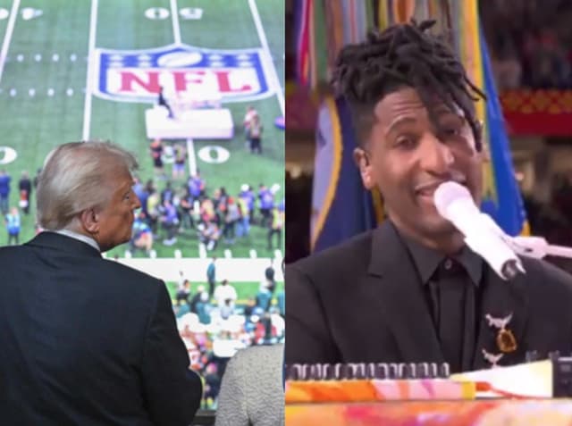 Jon Batiste surpreende com hino no Super Bowl 2025