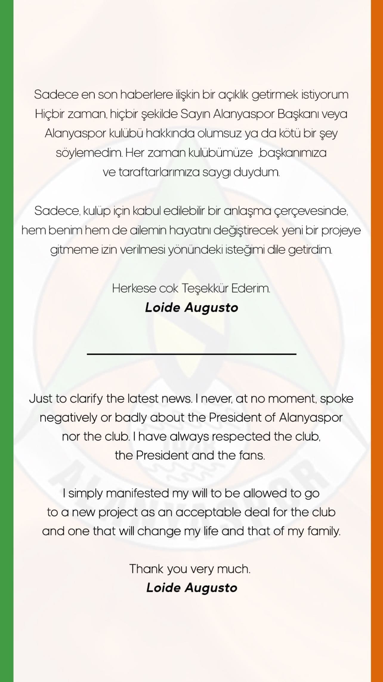 Loide Augusto fala sobre desejo de jogar no Vasco