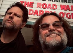 Selton Mello e Jack Black em passeio por Los Angeles