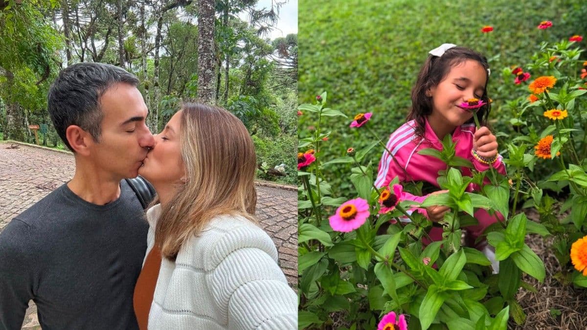 Ticiane Pinheiro compartilha momentos românticos em Campos do Jordão