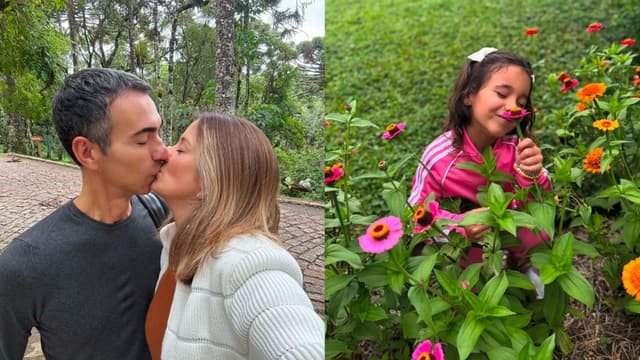 Ticiane Pinheiro compartilha momentos românticos em Campos do Jordão